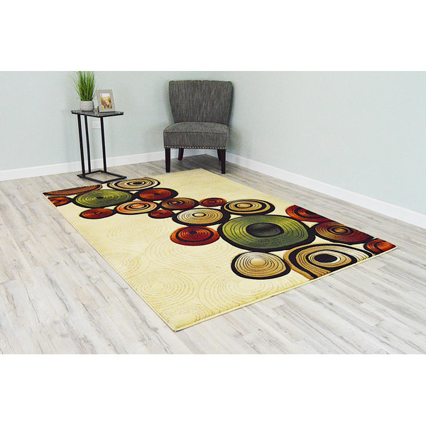 Ivy Bronx Mccampbell Performance Beige/Cream Rug Wayfair